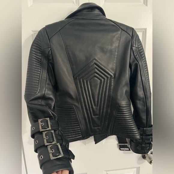 100% real lamb leather bicker jacket - Picture 4 of 10